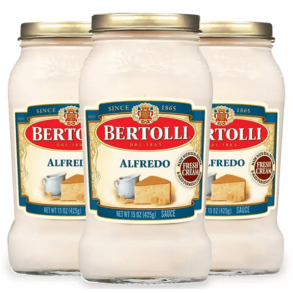 Bertolli Alfredo Sauce with Aged Parmesan Cheese, 15 oz., 3 pk.