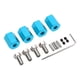 thumbnail image 1 of Estrela - Juego de 4 cubos hexagonales de rueda de 0.472 in, altura de 0.630 in con pasadores, universales de aluminio para vehículos de control remoto 1/10 1/12, color azul, 1 of 8