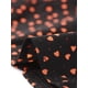thumbnail image 5 of Blusa de Lunares con Corazón Dulce Allegra K Cuello en V Manga Corta Casual Negro XS, 5 of 6