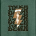thumbnail image 3 of Instant Message - Football Lightning Bolt Touchdown - Women's Lightweight French Terry Long Sleeve Shirt, 3 of 6
