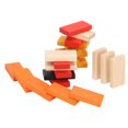 thumbnail image 1 of Kids Learning Toy, Safe Domino Blocks Game Locust Wood Flat Appearance  For Travel, 1 of 8