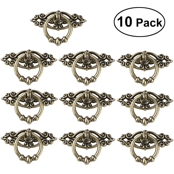 OULII 10pcs Vintage Kitchen Cupboard Dresser Door Drawer Ring