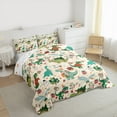 thumbnail image 3 of Castle Fairy Green Dinosaur 3-Piece Full Size Comforter Sets for Children,Merry Christmas Bedding Comforter Set,Kawaii Animal Lightweight Bedding Sets,Microfiber Children Bedroom Decor, 3 of 8