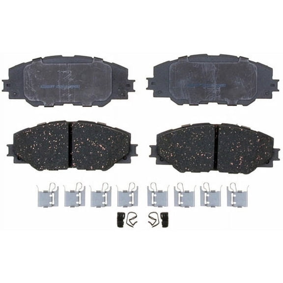Front Brake Pad Set - Compatible with 2006 - 2018 Toyota RAV4 2007 2008 2009 2010 2011 2012 2013 2014 2015 2016 2017