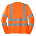 thumbnail image 3 of CornerStone CS409 Type R Class 3 Long Sleeve Safety T-Shirt, Safety Orange, M, 3 of 3
