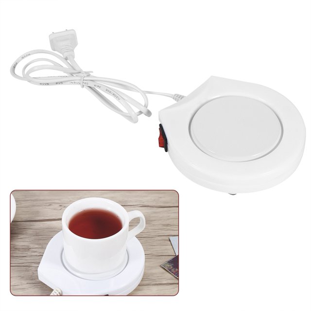 TOPINCN Coussin Chauffant, Chauffe-Tasse Électrique Blanc Coussin Chauffant Café Thé Lait Tasse, Coussin Chauffant