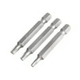 thumbnail image 6 of Hyper Tough 3 pack 2-Inch Star Drive Screwdriver Bits Set, Steel, AU85041K, 6 of 8