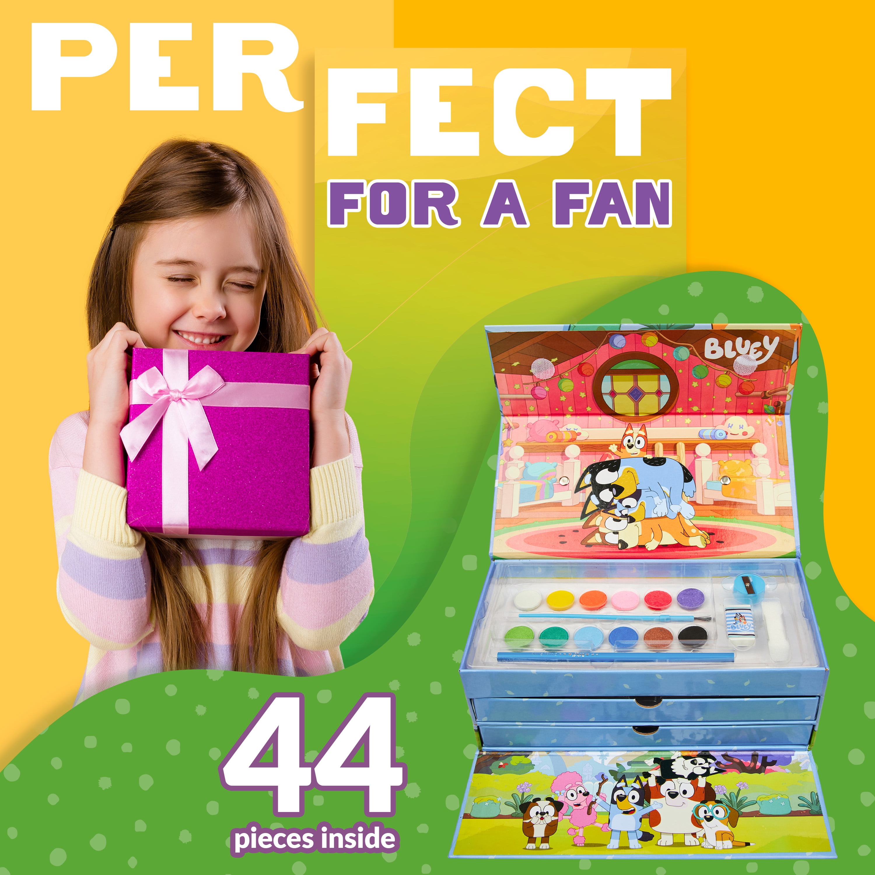 Colouring Case 44 Pieces Creative Set Arts & Crafts
