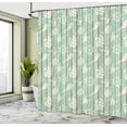 thumbnail image 5 of Ambesonne Nautical Shower Curtain, Mint Seashell Sailing, 69"Wx70"L, Mint Green, 5 of 5