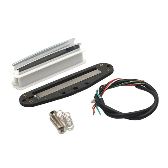 Bunblic Mini Humbucker Pickup High Output Compact Lightweight Easy to Install Sturdy Accessories for Electric Guitar White