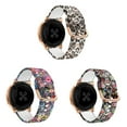 thumbnail image 1 of ALMNVO (Single pack 3pack) 20mm Compatible with Galaxy Watch 5 4 40/44mm Watch 5 Pro 45mm Samsung Galaxy Watch 4 Classic 42/46mm Galaxy Watch Active 2/3 Flower Silicone Pattern Replacement Strap, 1 of 6
