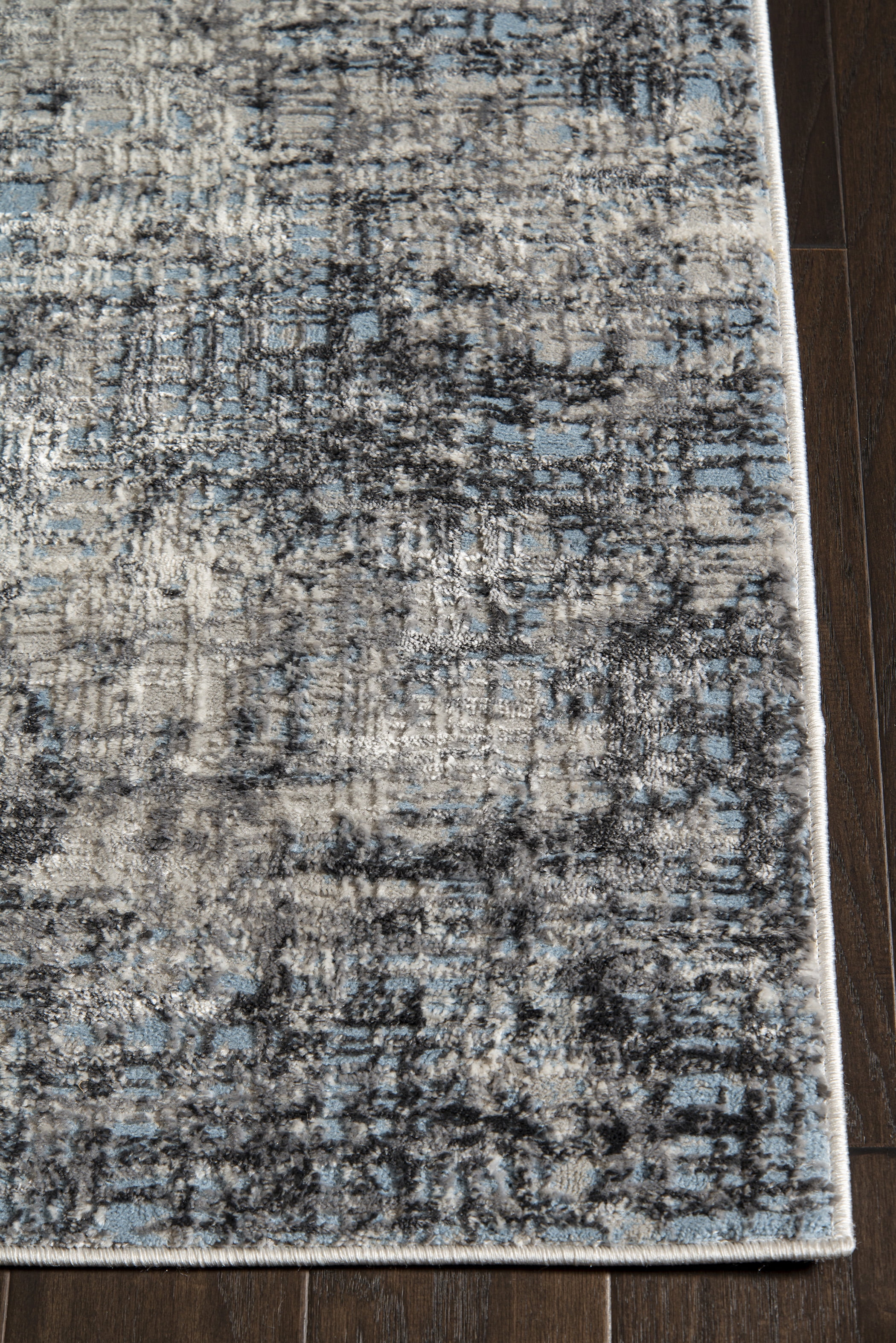 United Weavers Evolution Venture Contemporary Abstract Area Rug, Blue, 12'6" x 15'