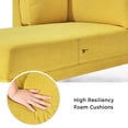 thumbnail image 6 of 65"Modern Fabric Chaise Lounge Couch for Bedroom,Office,Small Living Room & Apartment(Left Armrest), 6 of 9
