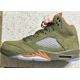 thumbnail image 3 of Ni - ke Size 10 - Air Jordan 5 Retro 2024 Olive, 3 of 3