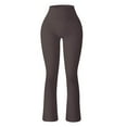 thumbnail image 4 of JJHGVB Flared Yoga Pants Ribbed Leggings Women Yoga Pants Womens Yoga Pants with Pockets Pantalones Para Mujer Pantalones Mujer Yoga Pants with Pockets Dark Gray M, 4 of 4