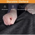 thumbnail image 3 of Bolsa para ropa MISSLO, tela Oxford impermeable de 43 pulgadas, negra, 3 of 8