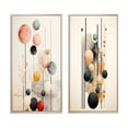 thumbnail image 2 of Designart "Retro Pastel Opulence Circular Geometry II" Modern Geometric Framed Wall Art Set Of 2 - Modern Black Gallery Wall Frame Set For Home Decor, 2 of 6