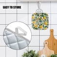 thumbnail image 4 of 4Pcs Pot Holder for Kitchen, Gorgeous Lemon - Laden Branches Composition Square Heat Resistant Hotpads, 8x8in Non Slip Dirt-Proof Kitchen Cook Oven Potholders Machine Washable, 4 of 5