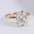 thumbnail image 6 of solitaire jewels 3.75CT Oval Moissanite Solitaire Engagement Ring For Women, 14K Yellow Gold, 6 of 8