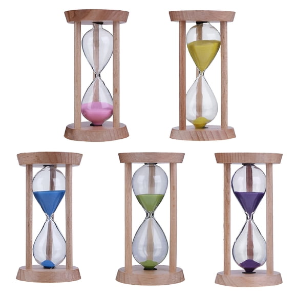 ACDANC Wooden Sand Clock 3 Minutes Hourglass Sandglass Kids Toothbrush Timer (Blue)