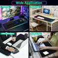 thumbnail image 3 of Miroddi Mouse Pad with Wireless Charging, 15W RGB Gaming Mousepad with 9 Light, LED Large Desk Mat with Waterproof Non-Slip Rubber Base, 3 of 10