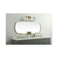 thumbnail image 5 of Elegant Decor Metal Frame Oval Mirror 24x60 Inch in Brass, 5 of 10