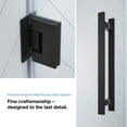 thumbnail image 5 of Panama 36 x 36 x 74-3/4 Alcove Shower Kit with Base and Door in Black, 5 of 16