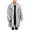 Gray, variant on Paiwinds Men's Warm Long Faux Fur Coat, Winter Solid Turn-Down Collar Outerwear. Extended Length for Enhanced Coverage and Style, Ideal for Braving the Winter Elements