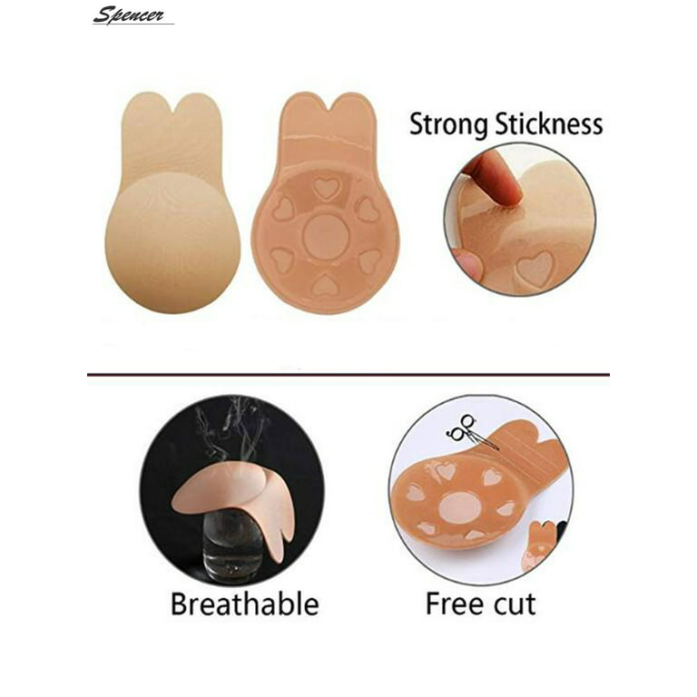 Invisible Lifting Upright Breathable Comfortable Nipples, Reusable Silicone  Nipple Covers for Women, Invisible Breast Sticker (Mocha,A-C Cups 2.75