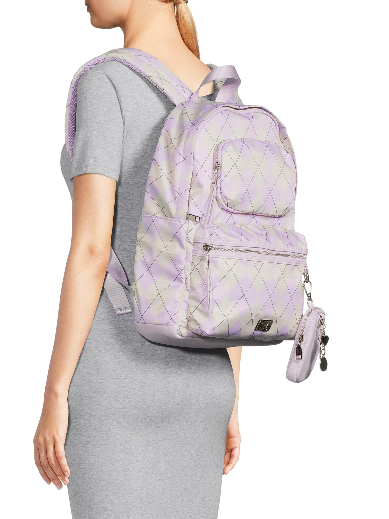 Madden NYC Girls Modular Zipper Backpack Ditsy Floral 