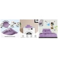 thumbnail image 6 of BNM Egyptian Cotton Luxury 3 Piece Towel Set, Royal Purple, 6 of 8