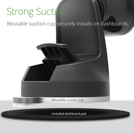 iOttie - iTap 2 Magnetic Universal Dash & Windshield Mount for Most Cell Phones - Black