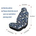 thumbnail image 5 of Sikiie Forest Elk Car Seat Covers 2PCs Front Car Seat Covers Universal fit for Most Cars SUVs and Trucks-1, 5 of 9