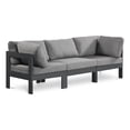 thumbnail image 1 of Meridian Furniture Nizuc Grey Outdoor Patio Modular Sofa, 1 of 9