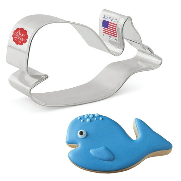 Ann Clark Cute Whale Cookie Cutter 4", Made in USA