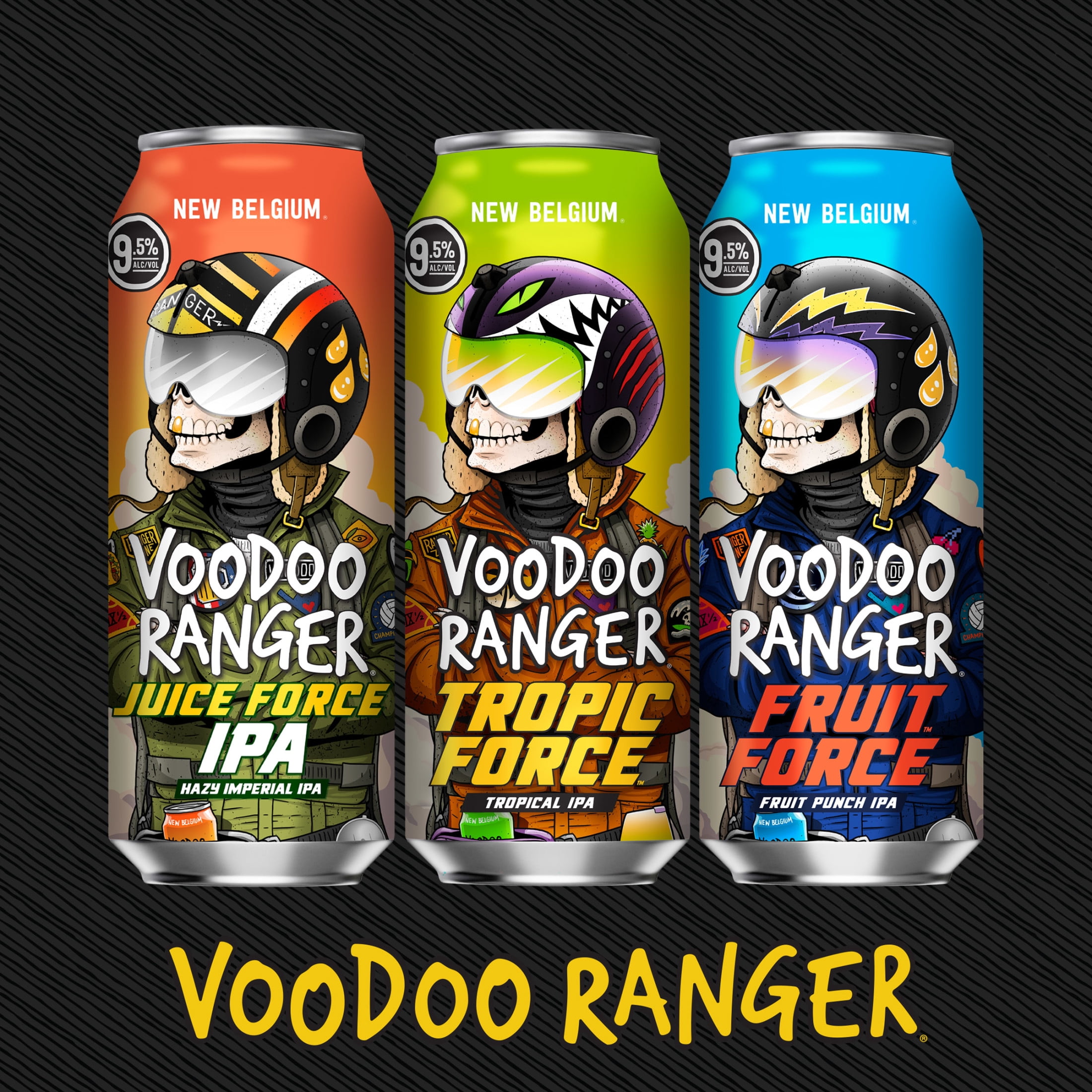 New Belgium Voodoo Ranger Tropic Force IPA, 19.2 fl oz can, 9.5