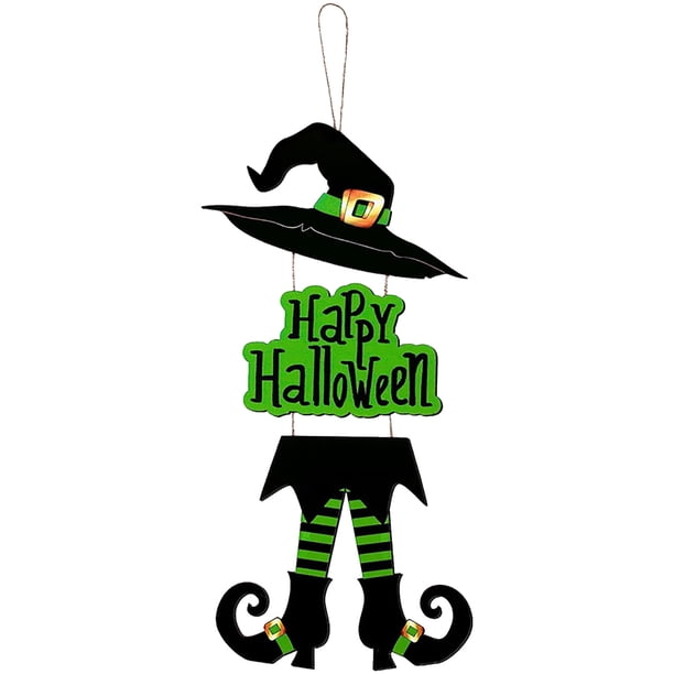 Decoraciones de Halloween, adornos de Halloween, regalos de Halloween, letrero de puerta de bruja fantasma, colgante espeluznante de Halloween, decoración de esqueleto de calabaza, accesorios, amuleto