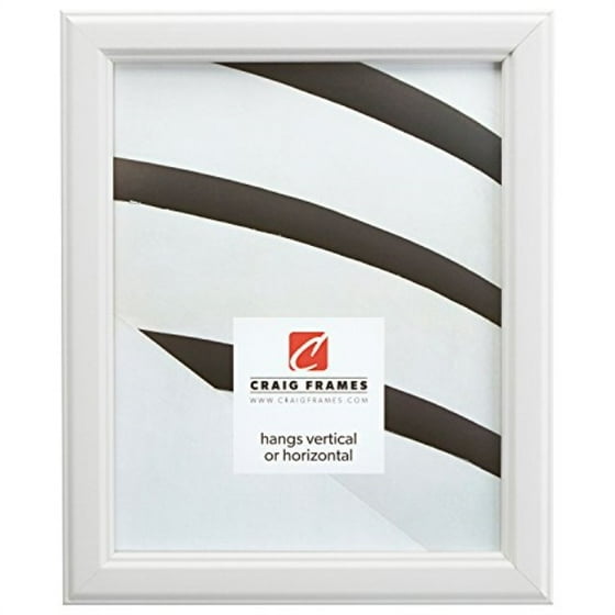 Craig Frames 434wh 9 By 15 Inch Picture Frame Smooth Wood Grain Finish 1 Wide White