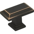 thumbnail image 2 of Atlas Homewares 290 Sutton Place 1-7/16" Rectangular Cabinet Knob - Bronze, 2 of 7