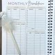 thumbnail image 2 of 3pcs 12 Month Undated Budget Planner, Monthly Budget Book Bill Organizer, Undated Home Finance Mone, 2 of 5