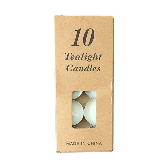 Tea Light Candles,Pack of 10 Mini Paraffin Wax Candles, Colored Tealight Candles, Valentine's Day Mini Tea Candle Set for Parties, Spa, Meditation, Gift, Holiday, Emergency, Home Decor