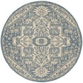 thumbnail image 5 of SAFAVIEH Beach House Jose Geometric Indoor/Outdoor Area Rug Cream/Blue, 6'7" x 6'7" Round, 5 of 10