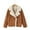 Café, variante sur EGNMCR Manteau à Manches Longues pour Femmes, Manteau Décontracté Sans Capuche à Manches Longues & Vestes Mode pour Femmes Manteau en Laine d'Agneau Uni Manteau Pièce en Cuir Manteau en Cuir Manteau Épaissi Veste Manteau pour Femmes