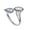 White Gold-Plated, variant on AFFY Toi Et Moi Rings for Women 2.00 Carat Marquise and Pear Cut Lab Grown Diamond Two Stone Engagement Wedding Ring in 14K White Gold Plated 925 Sterling Silver Jewelry Gift for Her Size-6