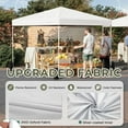 thumbnail image 4 of Erommy 10x10 ft Pop Up Canopy, Easy up Outdoor Canopy Tents for outside with Wheeled Bag, 4 Sand Bags,White, 4 of 9