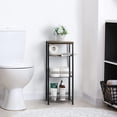 Bathroom Storage Shelf Freestanding 4 Tier Small Shelving Unit ...