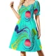 thumbnail image 3 of Vestido de manga corta con medusas vestidos de fiesta conjuntos elegantes para mujer, 3 of 7