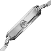 Womens Quartz Second Indicator Stainless Steel Silver-Tone Bracelet Watch