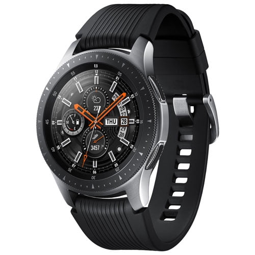 Samsung Galaxy Watch 46mm LTE Smartwatch with Heart Rate Monitor - Black/Silver - Open Box