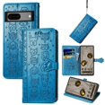 thumbnail image 1 of Funda Cartera FOXDOCK para Google Pixel 7A , Flip PU con Relieve de Gatos y Perros, Tarjetero y Soporte, 1 of 6